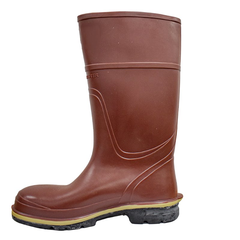 Steel Toe Cap Wellington Boots – Brown – Size 13