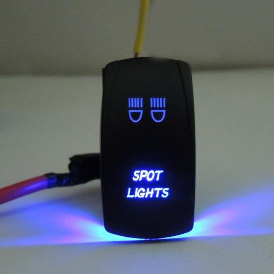 UTV Dash Switch LED Spotlights Polaris RZR XP 1000 Blue