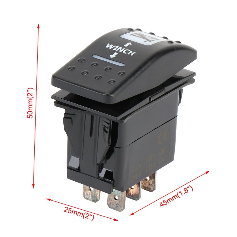 UTV Dash Switch | Winch | Can-Am | Blue | Commander