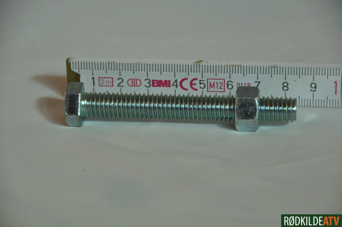 202135 - Hex Head cap screw (.38-16 x 3.0 fully threaded)700, 003701, H40B, E60B, & H60T) Kunz (Bolt og møtrik til justering af klippehøjde på Finish Cut) - Rødkilde ATV