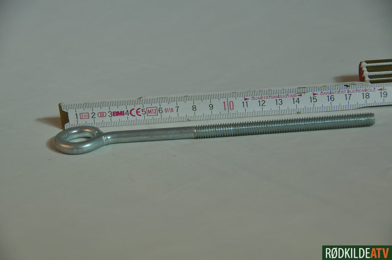 204005 - Kunz Bolt - Eye Fjederstrammer. 5" x 5/16" Til MR55 til og med 2008 - Rødkilde ATV