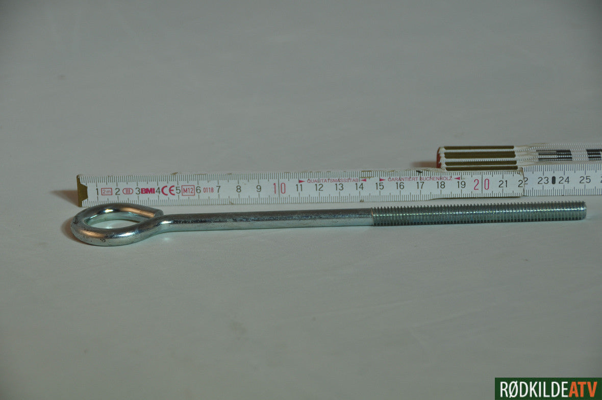 204016 - Kunz Bolt - Eye Fjederstrammer. 9.5" lang x 3/8" . Til MR55 2009 og frem samt alle MR44 og H40 - Rødkilde ATV