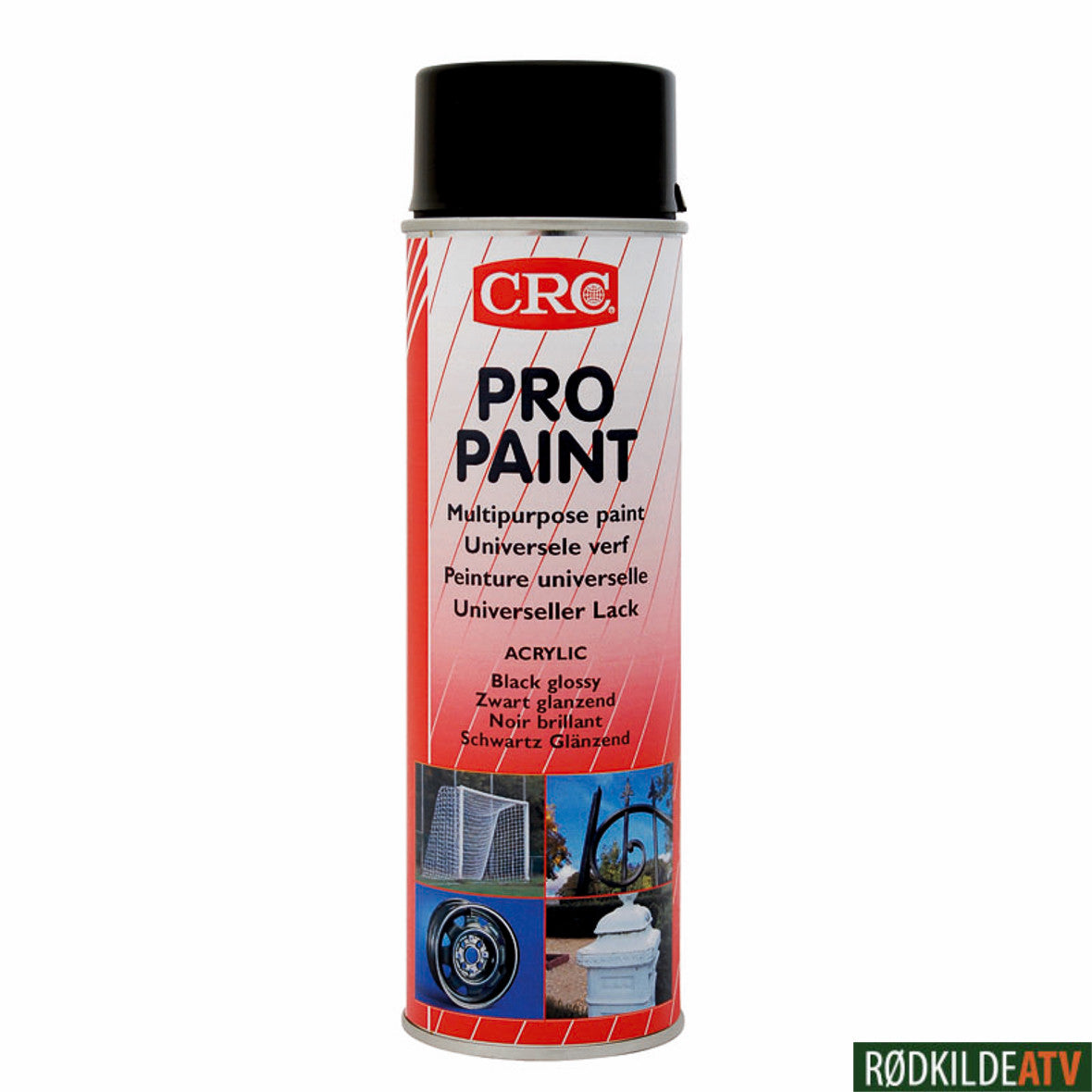 210.0320 - CRC PRO PAINT BLACK MATT 500 ML - Rødkilde ATV