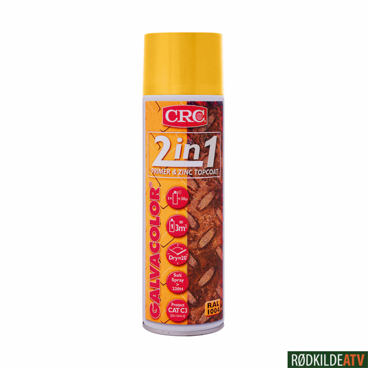 210.0820 - CRC GALVACOLOR 1004 YELLOW 500 ML - Rødkilde ATV