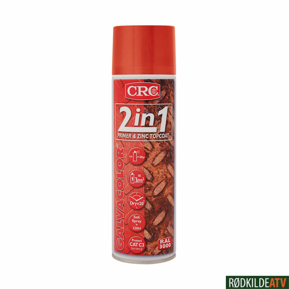 210.0830 - CRC GALVACOLOR 3000 RED 500 ML - Rødkilde ATV