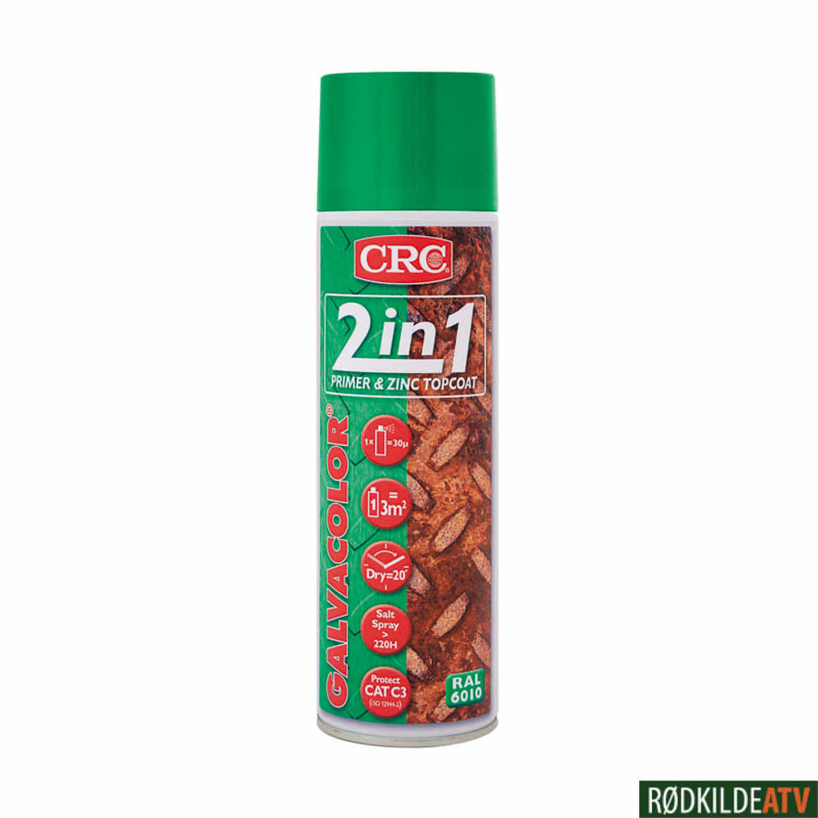 210.0845 - CRC GALVACOLOR 6010 GREEN 500 ML - Rødkilde ATV