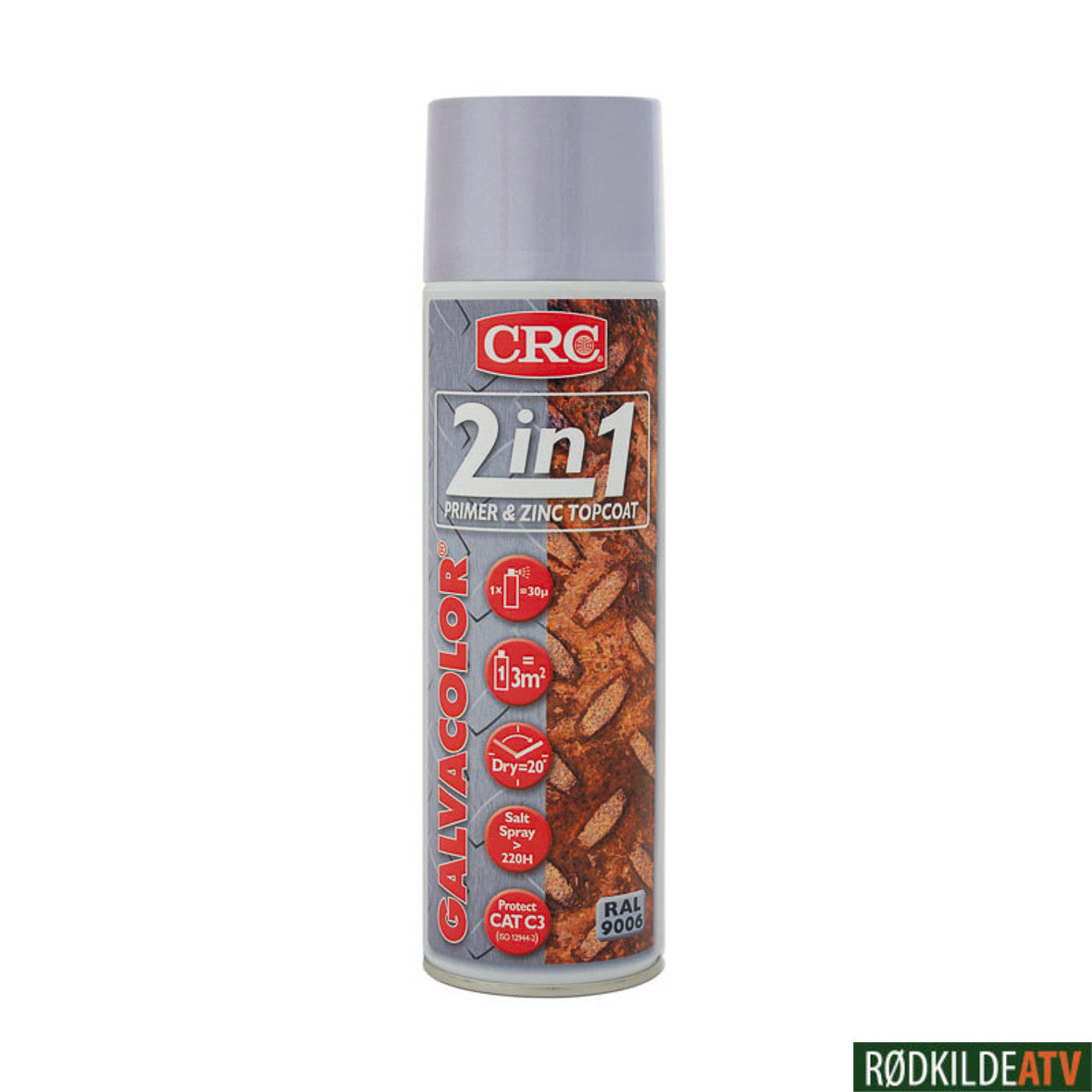 210.0860 - CRC GALVACOLOR 9006 SILVER 500 ML - Rødkilde ATV