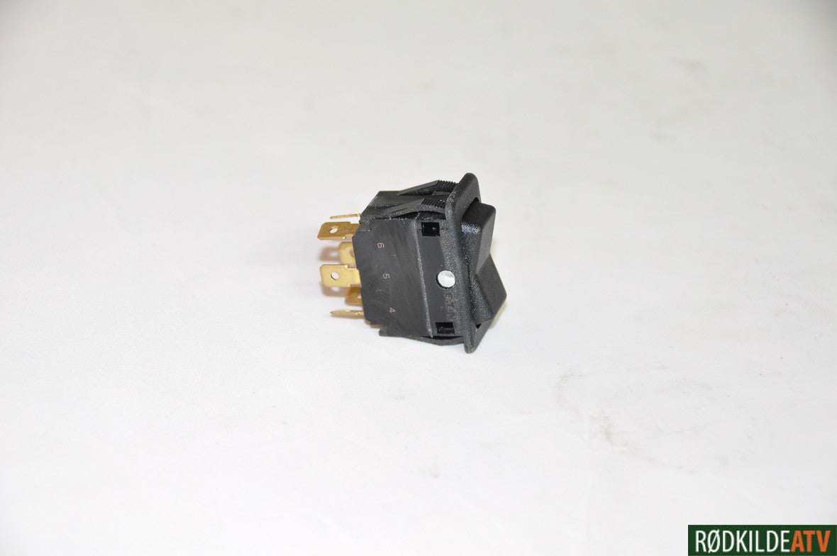264008 - Kunz Rocker Switch (vippe kontakt på hævesænke panel Rough Cut) - Rødkilde ATV