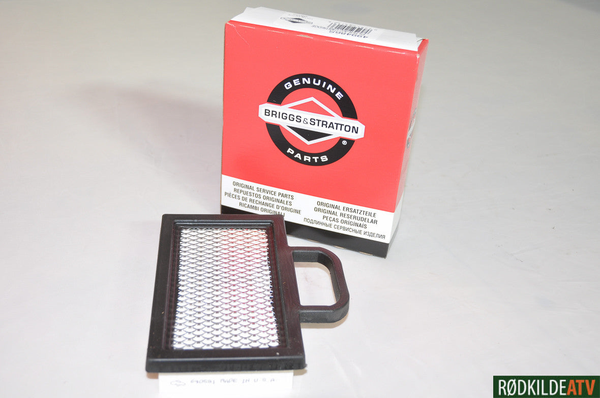 499486S - Luftfilter 22HP/23 HP Briggs Intek (used from 2006 - 2012) - Flat panel style air filter til Rough Cut MR55 (Husk prefilter 273638S) - Rødkilde ATV