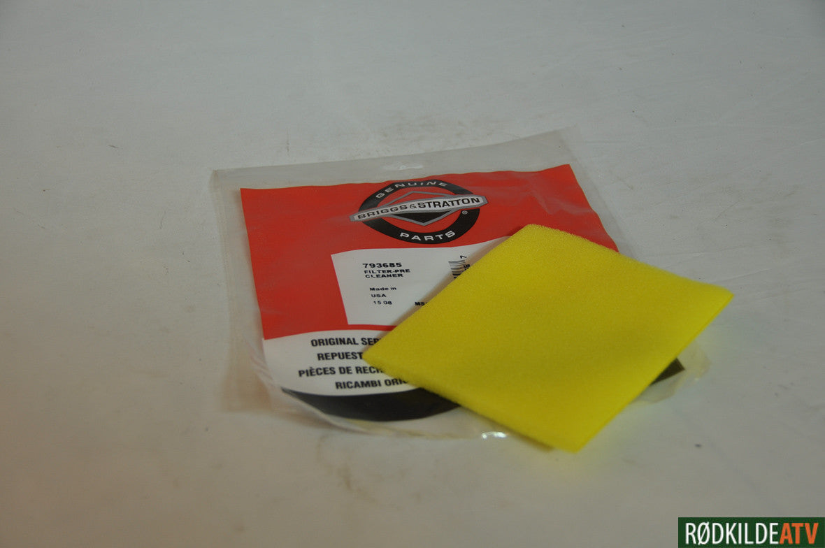 793685 - Luftfilter - Precleaner 19HP Briggs Intek  (used from 2014 - ) - til Rough Cut MR44 og Finish Cut H60B - Rødkilde ATV