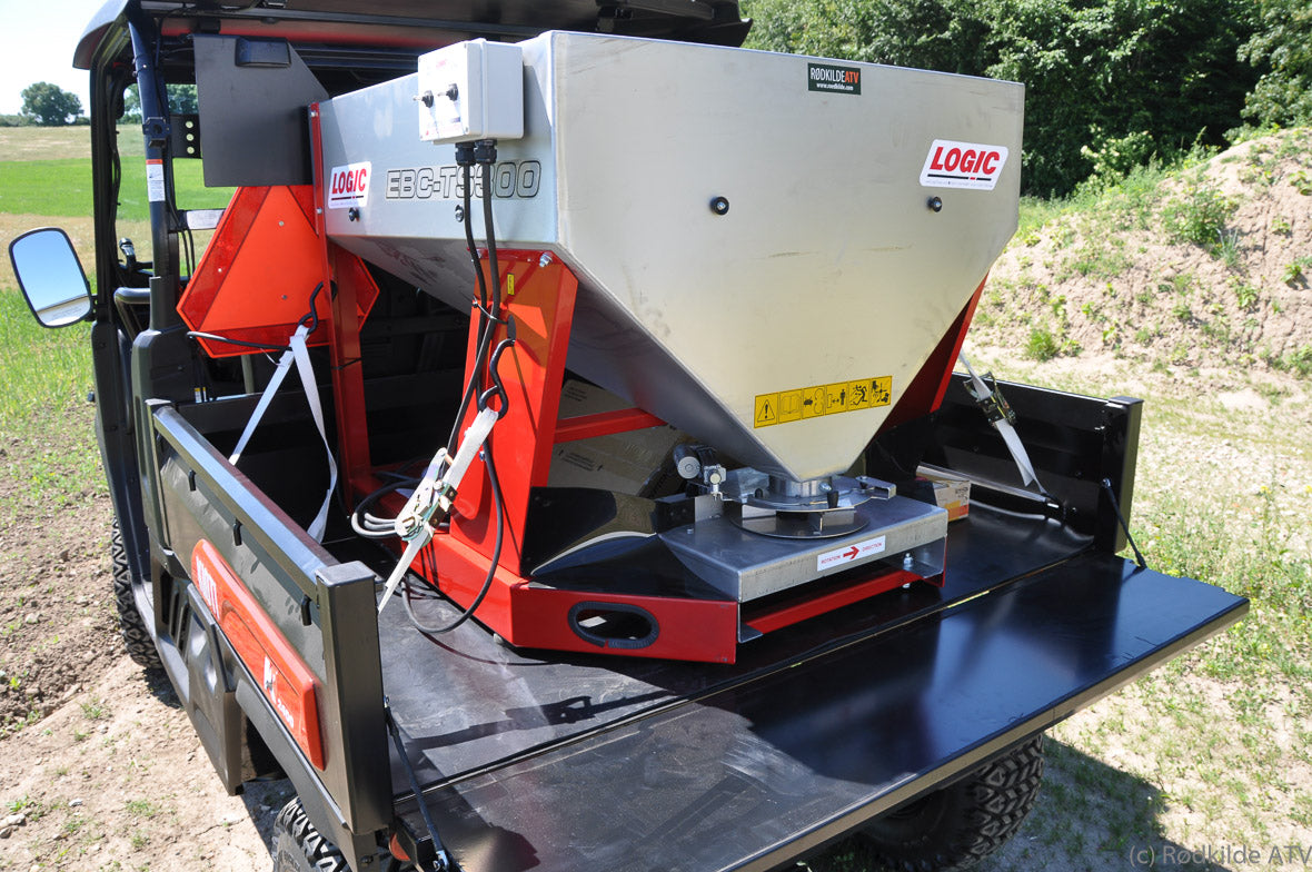 Logic elektrisk vildtfoderspreder til UTV 300l - 3/6m spredebredde