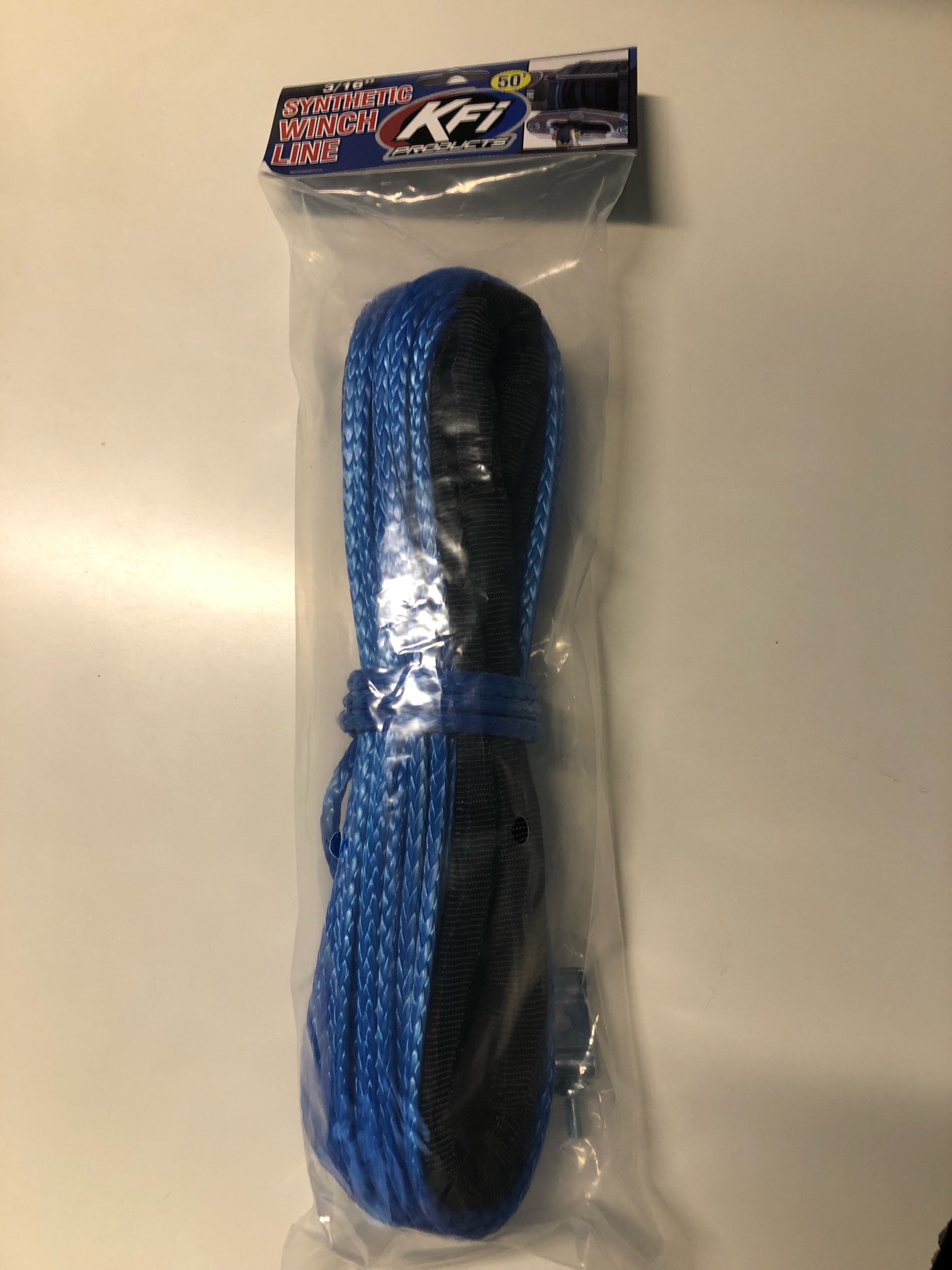 SYN19-B50 - Syntetisk kabel 3/16" x 50' KFI spil 4900 lbs